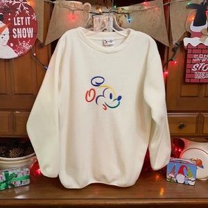 Vintage Mickey Mouse small oversized fleece pullover